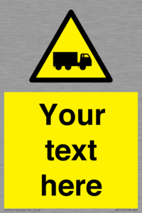 Custom Lorry Hazard Sign